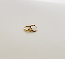 Gold double band crossover ring - S925 Sterling Silver