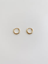 Mini gold hoop earrings - S925 Sterling Silver
