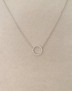 Stunning ring gold/silver necklace