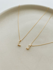 Initial pearl necklace