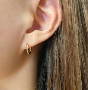 Mini gold hoop earrings - S925 Sterling Silver